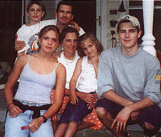 Nicole Wise with her family, clockwise from top right, Brad, 9, husband Bob Sloss, Ian, 16, Holly, 6, and Devin, 14.